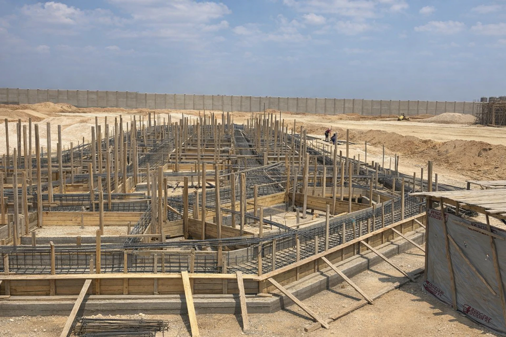 Construction works at the Al-Khayala project in Sheikh Zayed, Egypt
