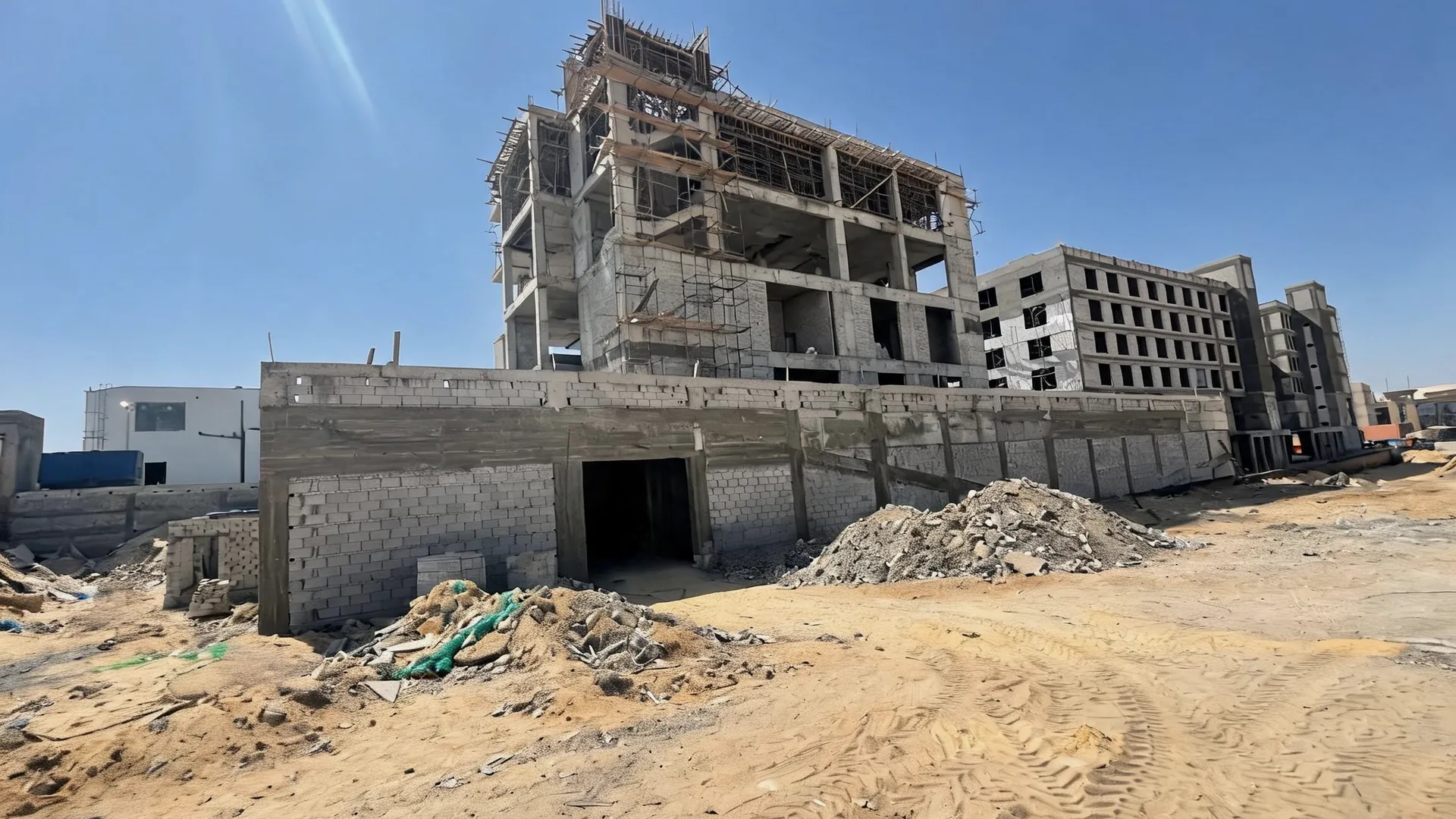 Ola Energy main building under construction in the First Settlement, Cairo, Egypt